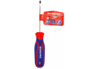 Отвертка шлицевая 4х100мм CR-V WORKPRO
