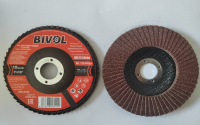 Круг лепестковый торцевой прямой 125x22.2мм Р100 BIVOL