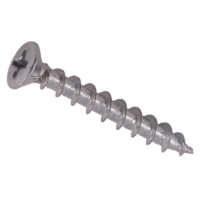 Саморез оконный фурн. Daxmer 4,1х35 белый цинк, острый, раззенковка