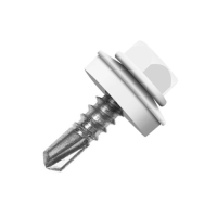 Саморез по металлу Daxmer 5,5*25 белый RAL 9003 сверло №3