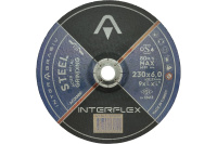 Круг обдирочный 230x6x22мм металл AO24NBF Т27 INTERFLEX