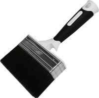 Кисть для подготовительных работ 100х15 мм черный ворс 2К ручка Black White Decor