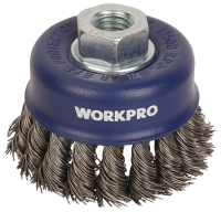Корщетка чашеобразная витая жесткая для УШМ 100мм М14 WORKPRO