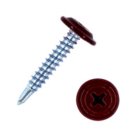 Саморез ПШС Daxmer 4,2х25 винно-красный RAL 3005