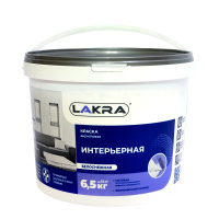 Краска акриловая интерьерная Лакра Белоснежный 6,5кг