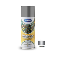 Эмаль  универсальная металлик, алюминий 520мл VIXEN