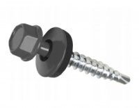 Саморез кровельный Daxmer 4,8*29 антрацит RAL 7016 сверло №1