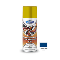 Грунт-эмаль  по ржавчине 4 в 1, сигнальный синий (RAL 5005)  520мл VIXEN