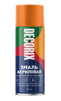 Эмаль акриловая универсальная оранжевый глянцевый 520 мл DECORIX