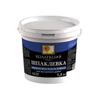 Шпаклевка Коллекция акрилатная влагостойкая 1,5кг ведро