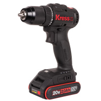 Дрель-шуруповерт аккумуляторная бесщеточная, 20В 50Нм, 2Ач x2, ЗУ 2А, Сумка + коробка KRESS