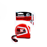 Рулетка с автостопом и магнитом двухсторонняя 5 м х 25 мм 