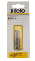 Бита крестовая PZ 2X50, 2 шт в блистере, серия Industrial Felo