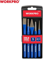 Набор кернов и зубил 5шт WORKPRO