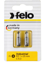 Бита крестовая PZ 1X25, 2 шт в блистере, серия Industrial Felo
