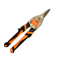 Ножницы по металлу 250 мм, прямые, CrV, двухкомпонентные рукоятки Bohrer