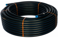 Труба ПЭ 100 SDR 13,6 - 25 х 2,0 питьевая с полосой (бухта 50м)