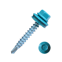 Саморез кровельный Daxmer 4,8*35 морская волна  RAL 5021 сверло №1