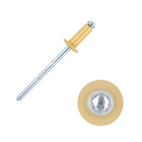 Заклёпка вытяжная Daxmer 4,0х10 слоновая кость RAL 1014 ал/ст