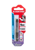 Сверло по керамограниту и керамической плитке 6мм 4 грани 