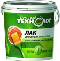 Лак для дерева акриловый Дуб 0,9л ГЛАВНЫЙ ТЕХНОЛОГ