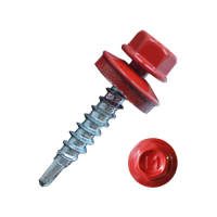 Саморез кровельный Daxmer 4,8*29 рубин  RAL 3003 сверло №1