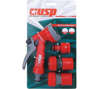 Набор поливочный D1/2, пистолет полив, муфта 2шт, переходник 2шт Usp