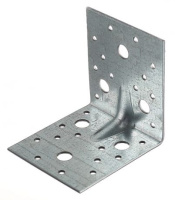 Уголок крепежный 105*105*90*2,5 мм УСИЛЕННЫЙ оцинк.