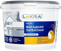 Краска фасадная латексная Лакра Белоснежный 3кг