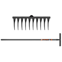 Грабли витые 10 зубьев, деревянный черенок FINLAND