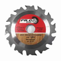 Диск пильный по дереву для УШМ 125мм х 12 зуб х 22,23мм 