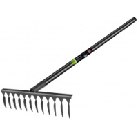 Грабли витые 12 зубьев, стальные с защитным покрытием деревянный черенок Молодость моя