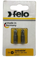Бита крестовая PZ 2X25, 2 шт в блистере, серия Industrial Felo