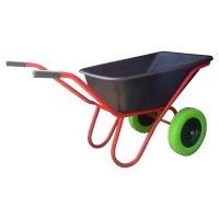 Тачка строительная 2-колесная 110 л антиударная колесо полиуретановое бескам. 3,25-8