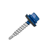 Саморез кровельный Daxmer 4,8*29 ярко-синий RAL 5005 сверло №1