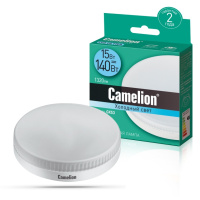 Лампа св/д Camelion GX53 220V 15W(1320lm 120*) 4500K 6K матов. 30х74