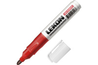 Маркер перманентный заправляемый Красный 3 мм ReFresh LEKON