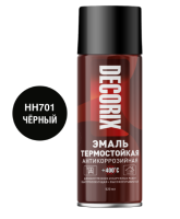 Эмаль термостойкая +400°С чёрный 520 мл DECORIX