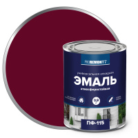 Эмаль ПФ-115 Винно-красный RAL 3005 0,9кг Л-С PROREMONTT