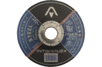 Круг обдирочный 125x6x22мм металл AO24NBF Т27 INTERFLEX
