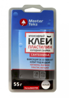 Клей-пластилин эпоксидный холодная сварка HomeMaster для сантехники белый 55 гр MasterTeks