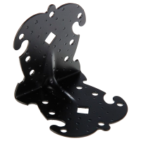 Уголок крепёжный фигурный УКФ 105-105-100-У черный матовый