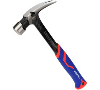 Молоток-гвоздодер 450г цельнометаллический WORKPRO