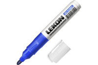 Маркер перманентный заправляемый Синий 3 мм ReFresh LEKON