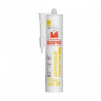 BUDPRO AS-20 акриловый герметик, белый 240 мл