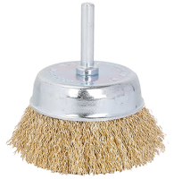Корщетка чашеобразная латунированная мягкая для дрели 64мм WORKPRO