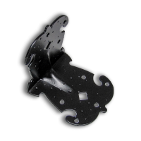 Уголок крепёжный фигурный УКФ 95-95-80-У черный матовый