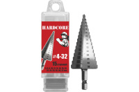 Сверло по металлу ступенчатое, сталь HSS, 4-32 мм (15 ступ.) 