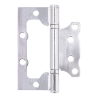 Петля без врезки 100х75х2,5 SN (сатин никель) 2ВВ 