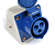 Стационарная розетка 113 TDM 2P+PE 16 A 220B IP 44